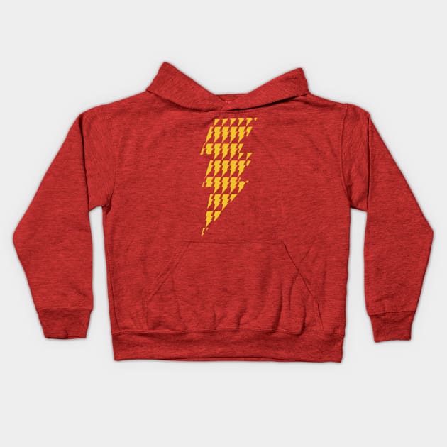 Shazam Lightning Logo Kids Hoodie by Heroified